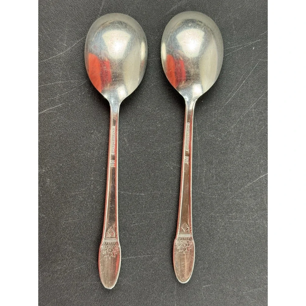 Rogers Bros. Silverplate 1847 tea spoons‎ set of 2